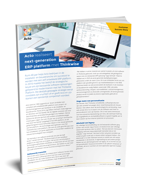 Customer case Acto