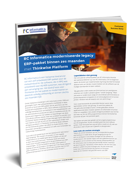 Customer case RC Informatica - 2022 - cover - NL